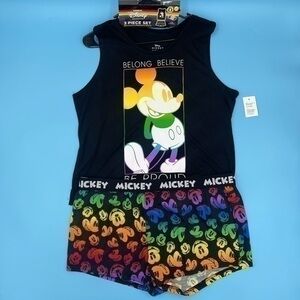NWT- Disney Mickey Mouse Be Proud Ladies Tank and Boxer Set